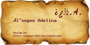 Üveges Adelina névjegykártya
